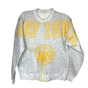 Vintage U of Iowa Crewneck University Pullover Sweatshirt